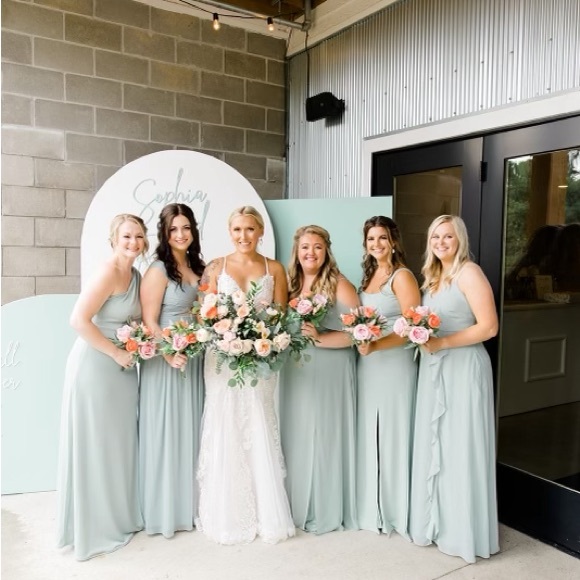 Birdy Grey Sage Kira Bridesmaid Dress - Picture 3 of 4